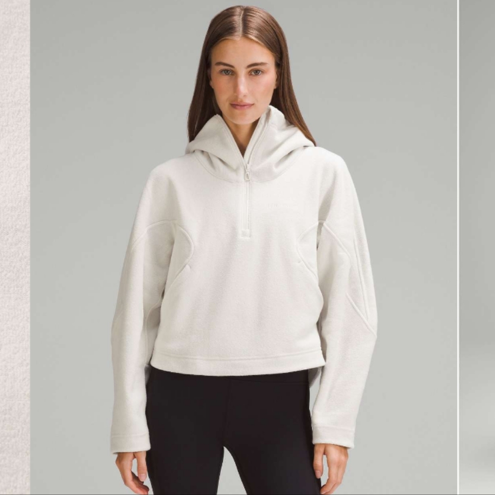 NQT Lululemon Looped Terry Fleece Half-Zip Hoodie Size 2